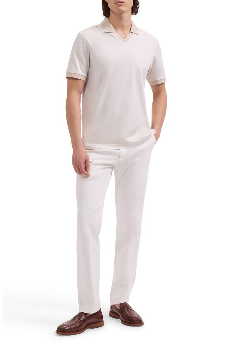 Pima Cotton Johnny Collar Polo, Alternate, color, IVORY