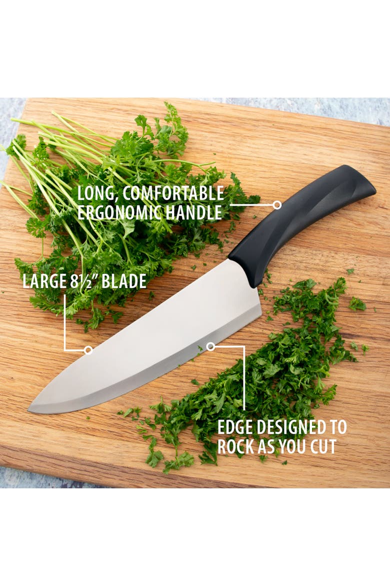 Cutlery 8.5-Inch French Chef Knife Anthem Wave Handle, Alternate, color, Black