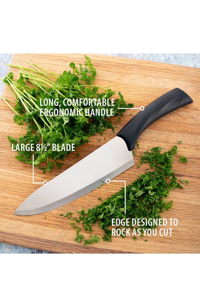 Rada Cutlery 8.5-Inch French Chef Knife Anthem Wave Handle, Alternate, color, Black