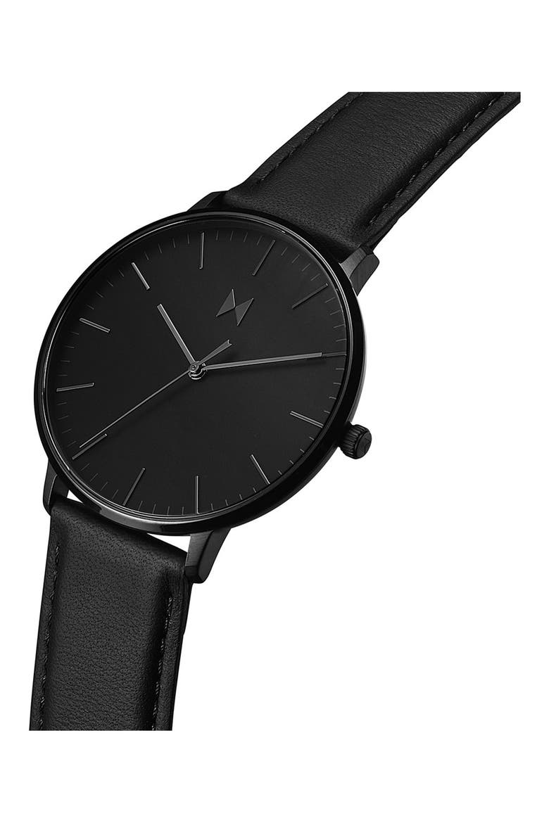 Legacy Leather Strap Watch, 42mm, Alternate, color, BLACK