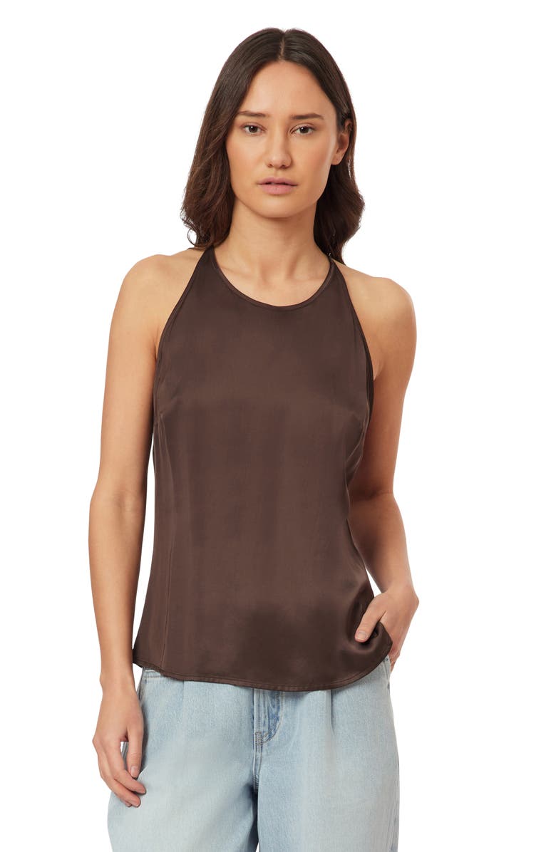 Scotch & Soda Back Tie Sleeveless Satin Top, Alternate, color, 