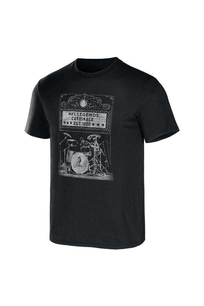 Men's NFL x Darius Rucker Collection by Fanatics Black Arizona Cardinals Band T-Shirt, Alternate, color, Black