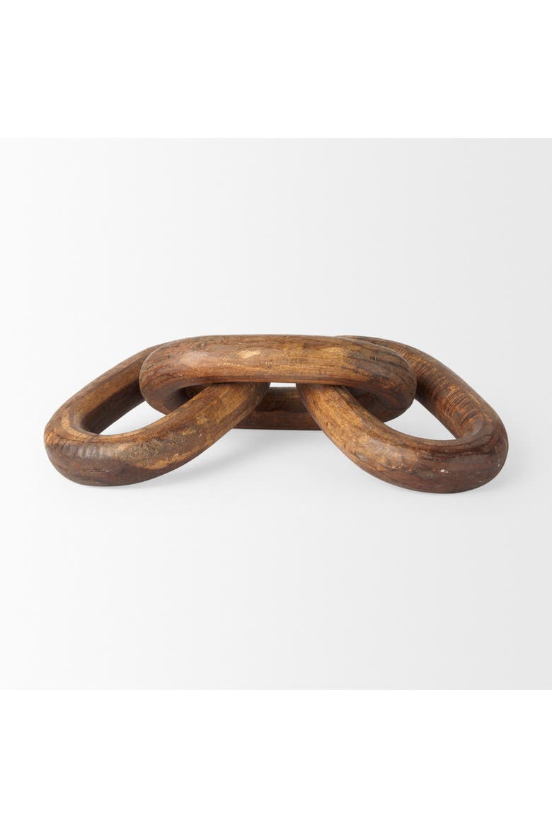 Tayla Wood Chain Link, Alternate, color, Beige