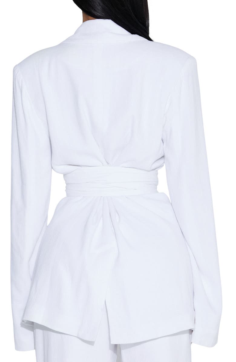 Naked Wardrobe The Extra Tie Waist Blazer, Alternate, color, 