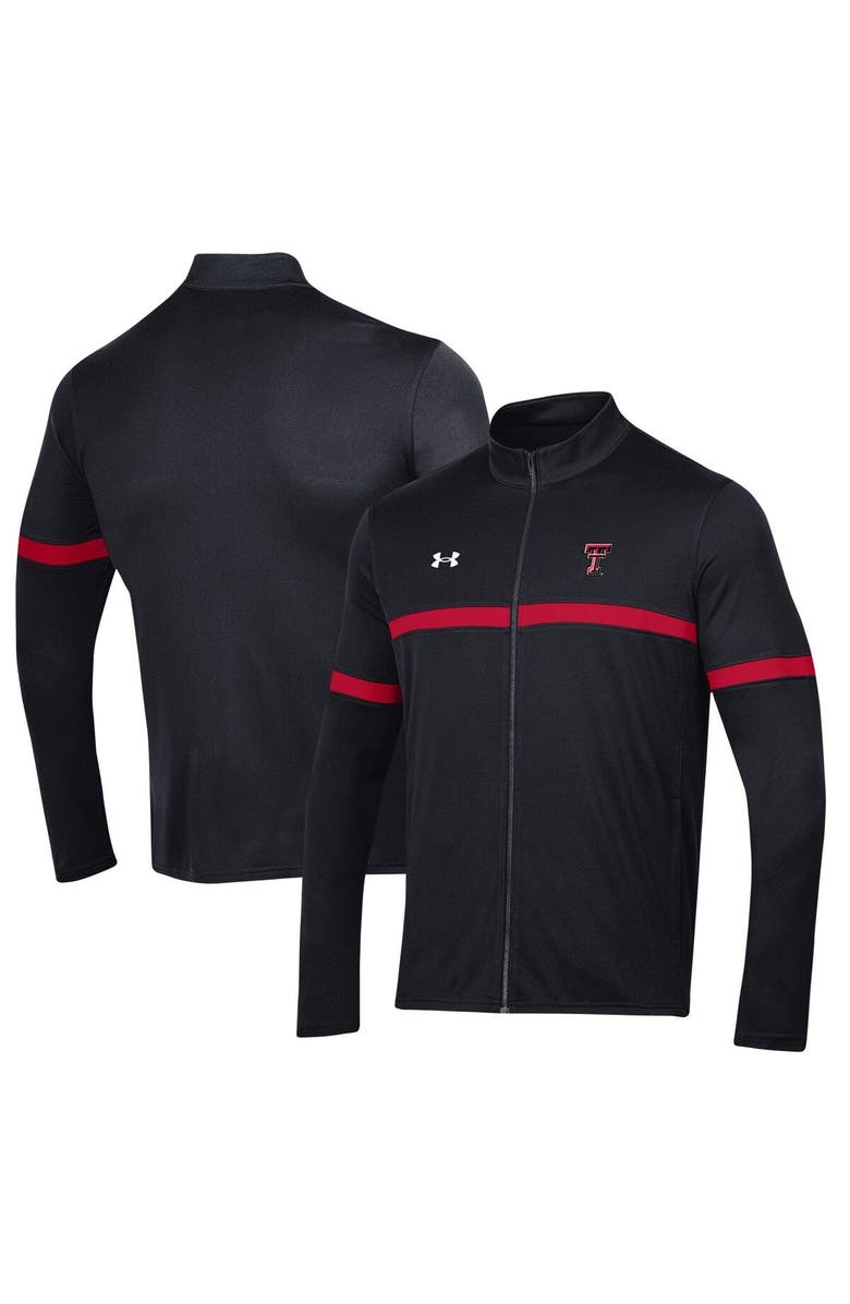 Under Armour Men's Under Armour Black Texas Tech Red Raiders 2023 Assist Warm Up Full-Zip Jacket, Main, color, Black