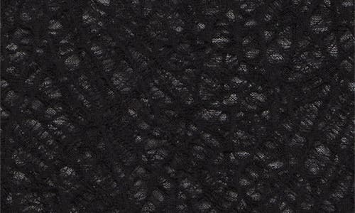 Alexander Mcqueen Black Knitted Cobweb Lace Top In Black