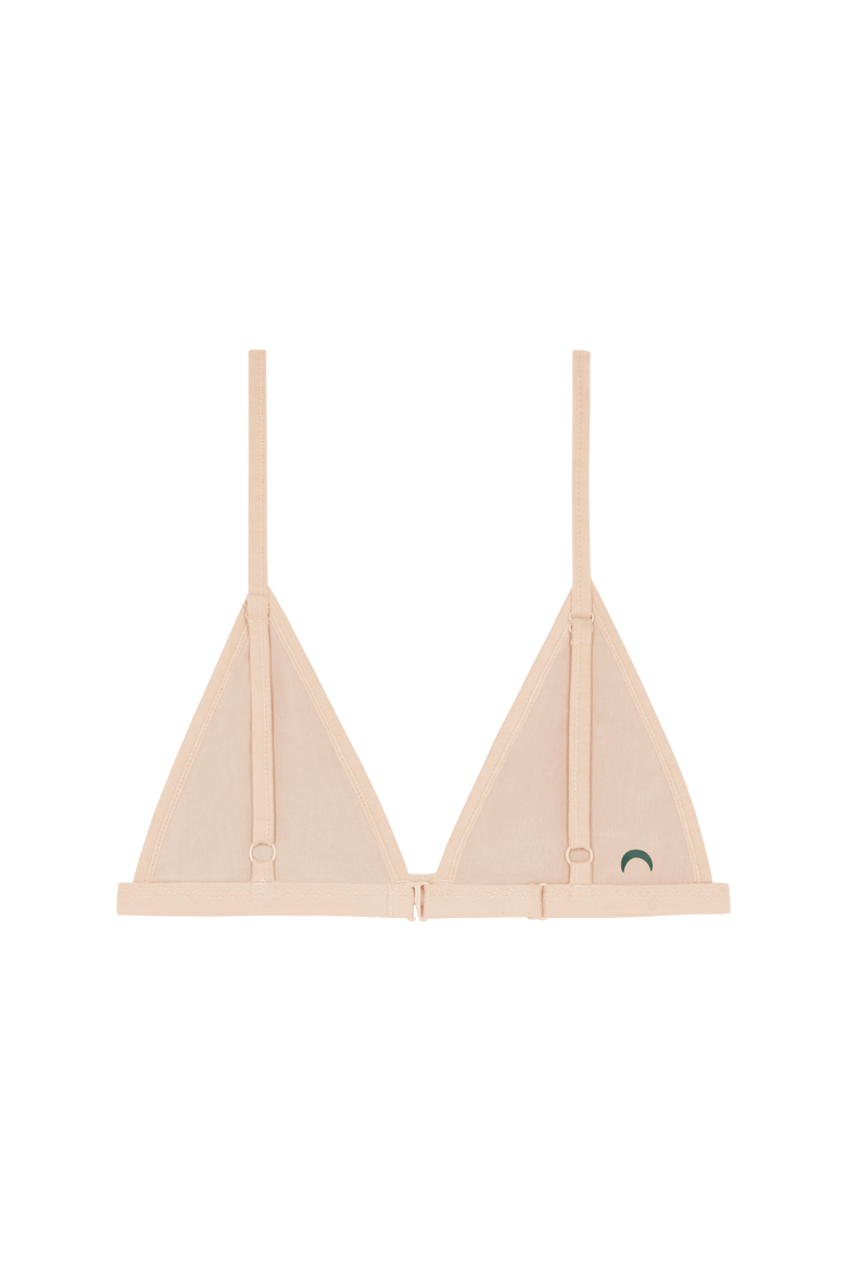 Triangle String Bra, Alternate, color, Beige