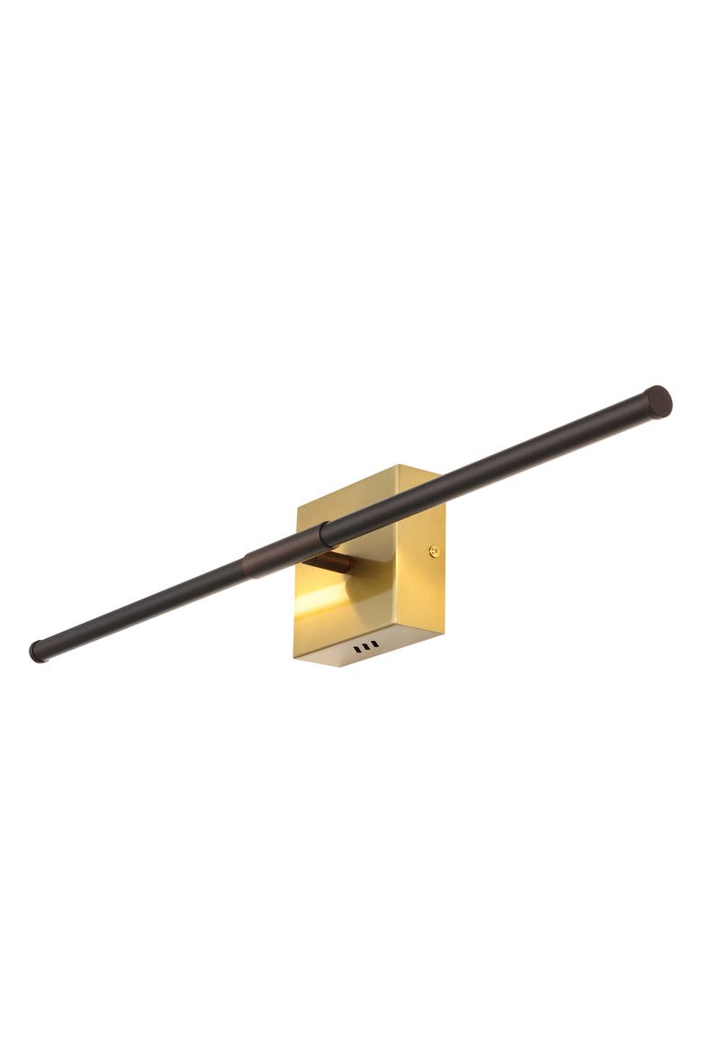 Makena Modern Minimalist Dimmable Integrated LED Metal Wall Sconce, Main, color, Bronze/Copper