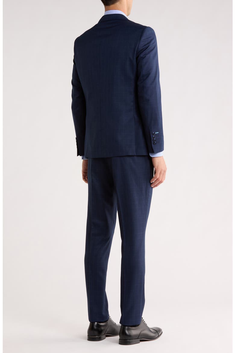 Glen Plaid Two-Piece Suit, Alternate, color, NAVY