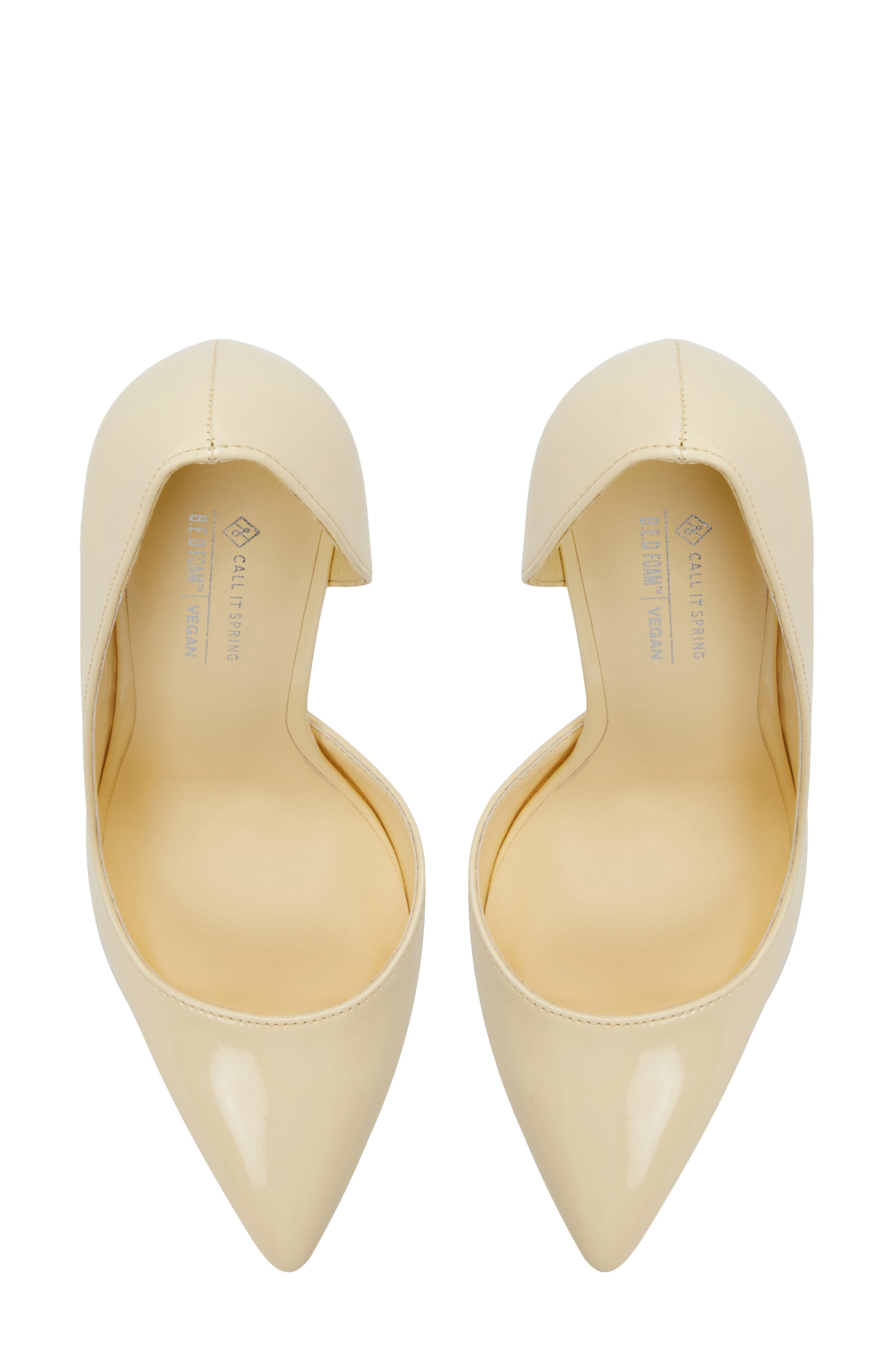 Mesmerize Half d'Orsay Pump, Alternate, color, LIGHT YELLOW