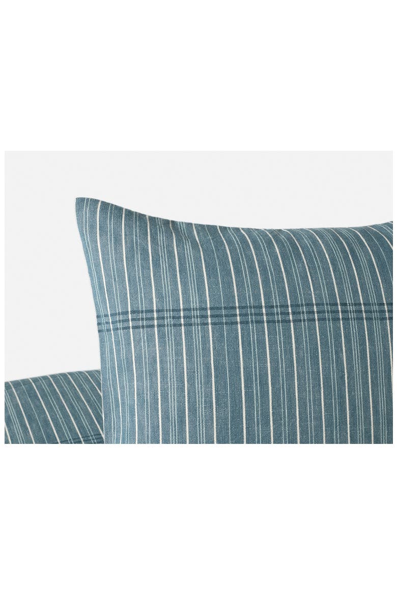 Fernwood Organic Cotton Throw Pillow Cover, Alternate, color, TWILIGHT BLUE