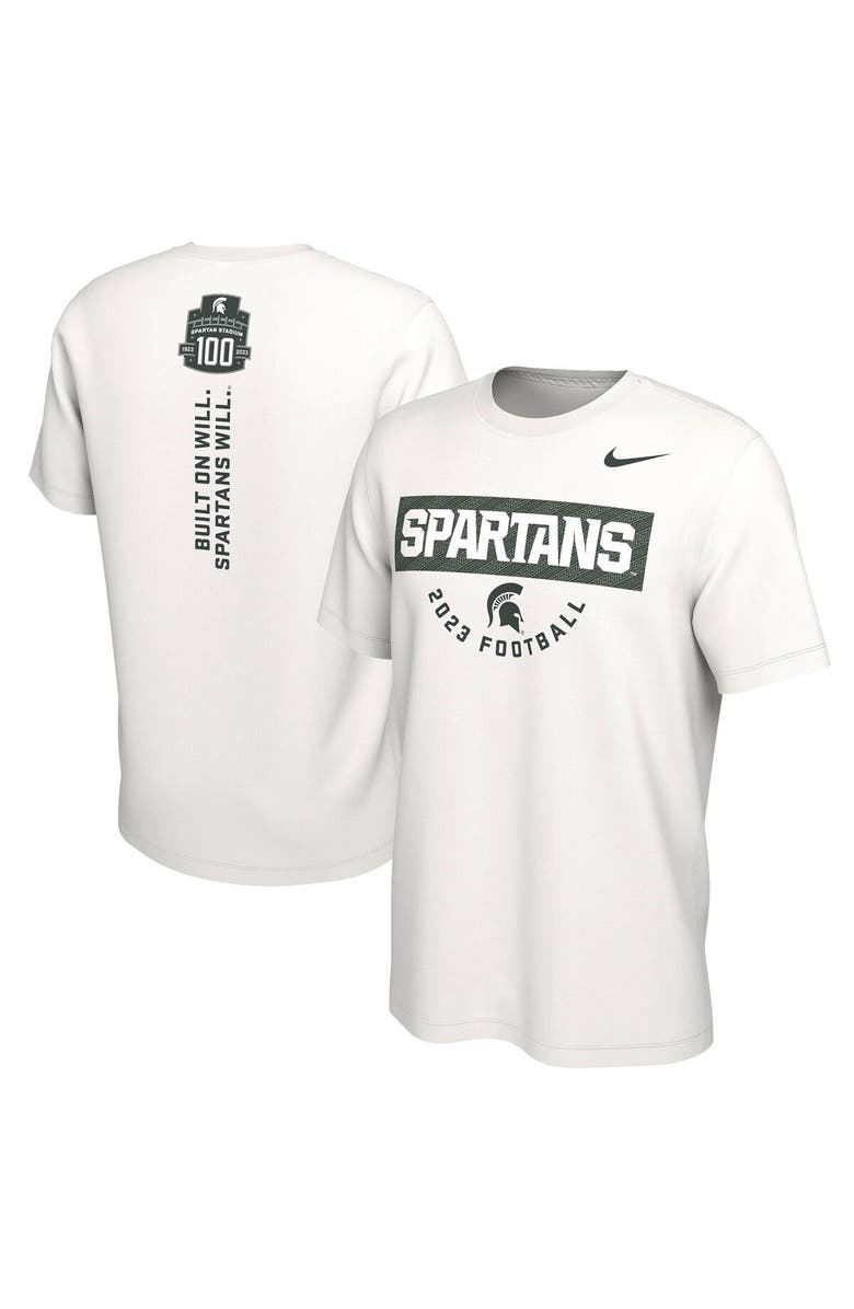 Nike Men's Nike White Michigan State Spartans 2023 Fan T-Shirt, Main, color, White