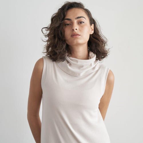 Eavolu Kakadu Sleeveless Tunic/dress In Bone