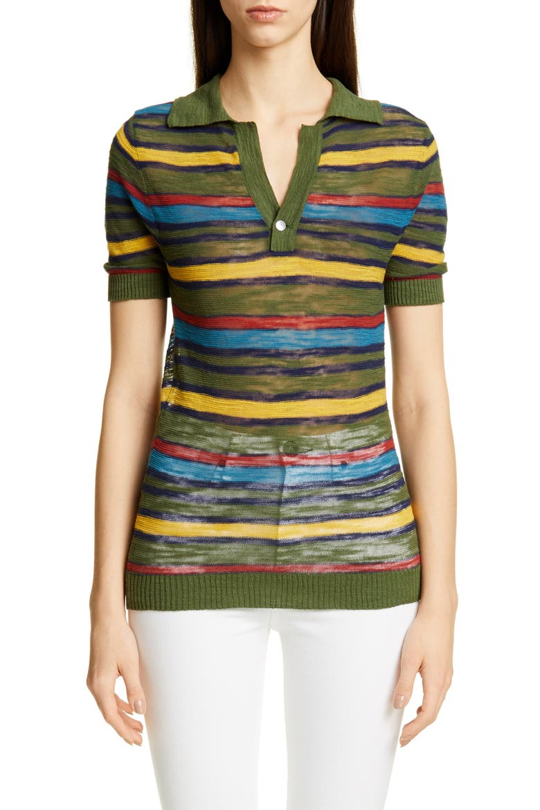Ray Stripe Polo, Main, color, MULTICOLOR