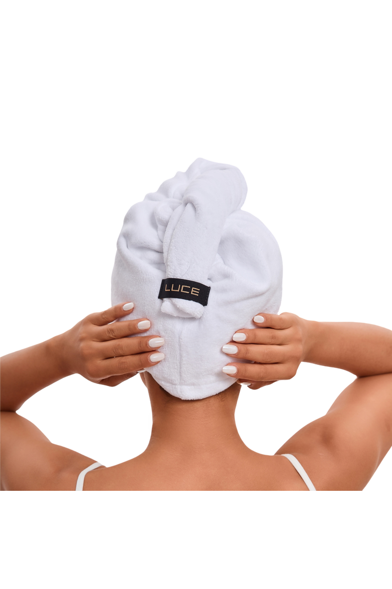 Adjustable Hair Towel Wrap - Eco-Friendly and Ultra-Absorbent, Alternate, color, BLACK