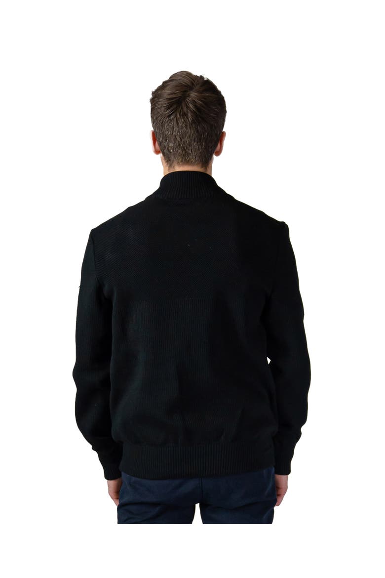 Men's Hybrid Knit Jacket, Alternate, color, MATTE BLACK