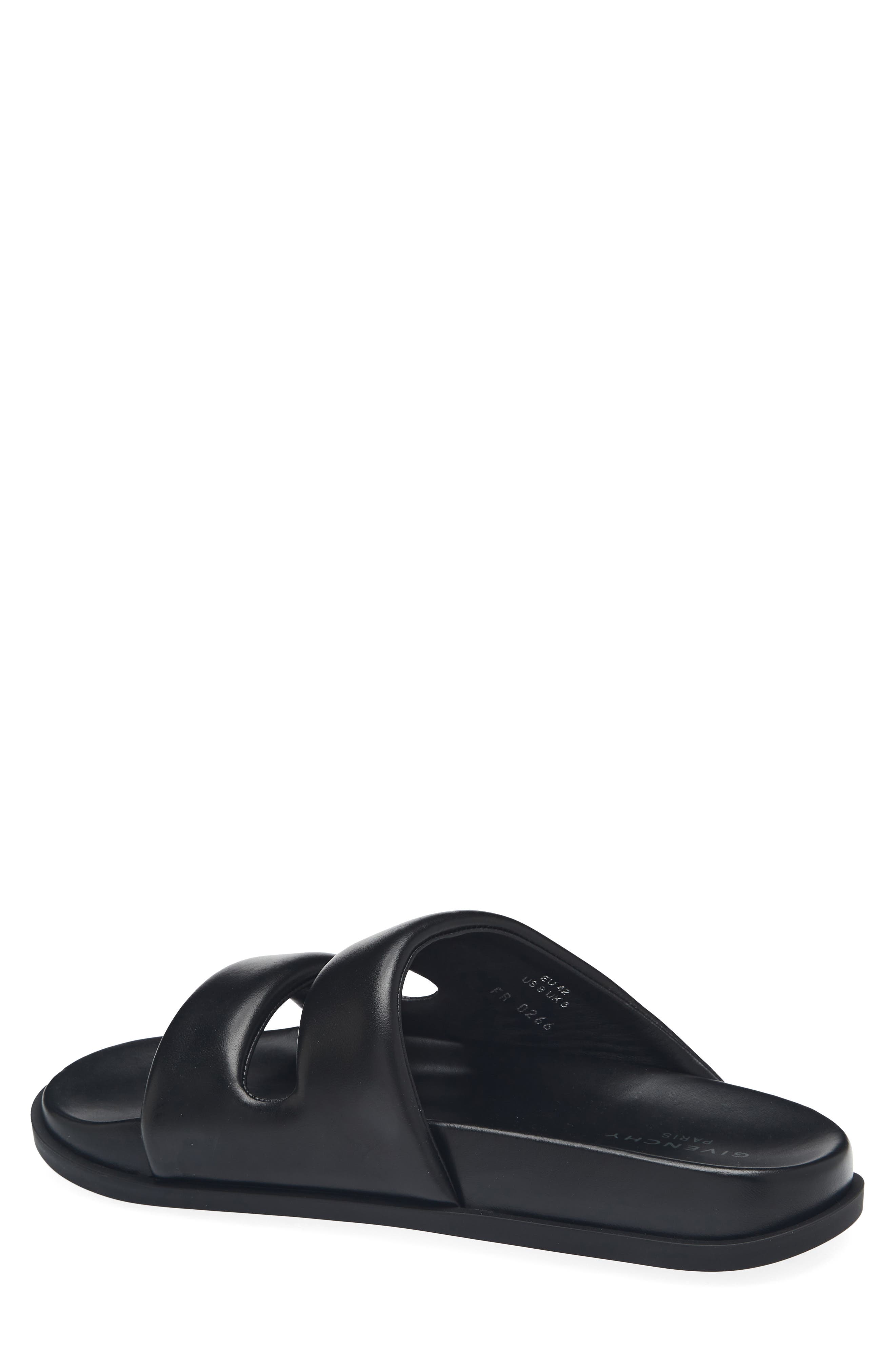 Puffy Slide Sandal, Alternate, color, BLACK
