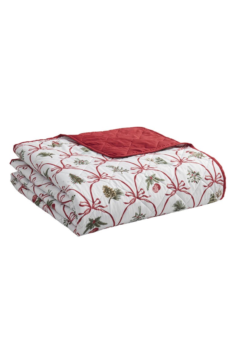 VCNY HOME Christmas Bow Quilt Set, Alternate, color, Christmas