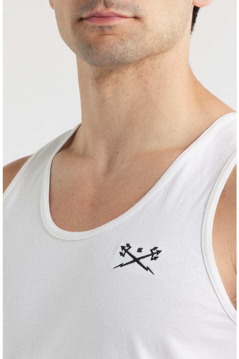 Go-To II Stock Cotton Tank, Alternate, color, WHITE