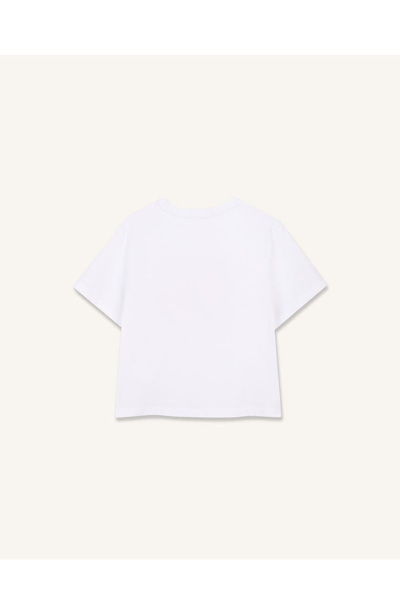 Lanvin Kids Curb Graphic Cotton T-Shirt, Alternate, color, Optic White