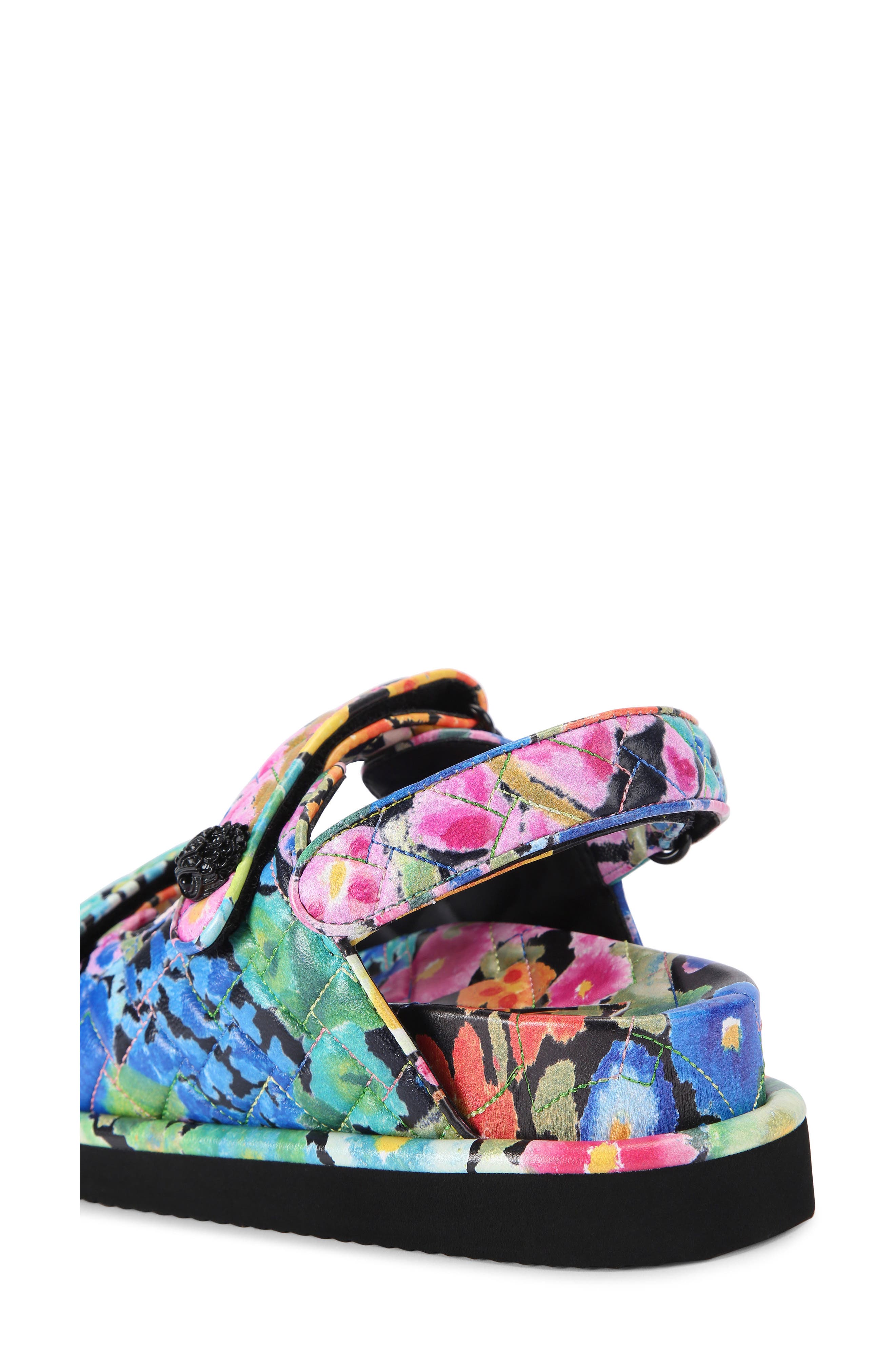 Kurt Geiger London Orson Floral Print Quilted Sandal, Alternate, color, 