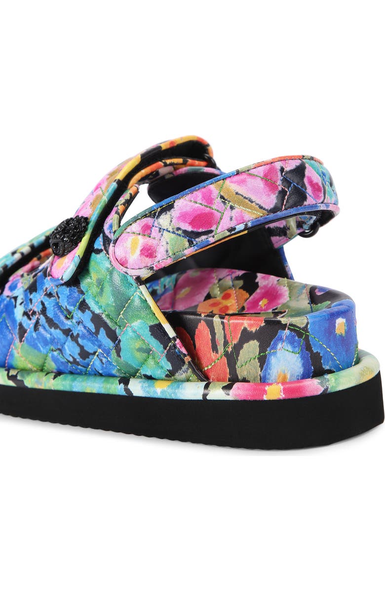 Kurt Geiger London Orson Floral Print Quilted Sandal, Alternate, color,