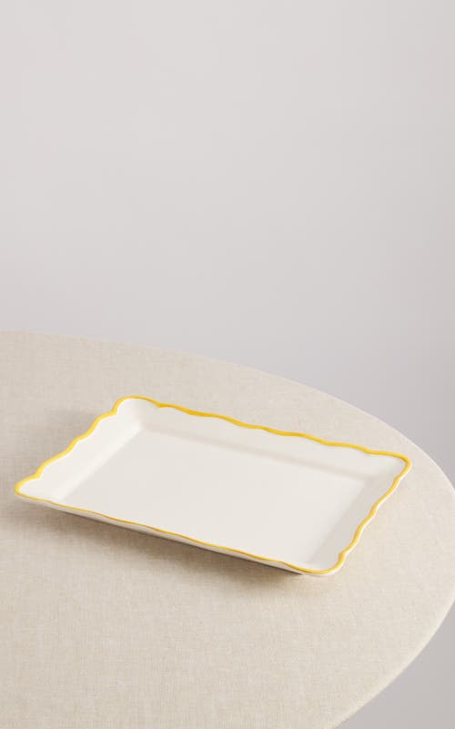 Maison Madison Home Rectangular Platter 15,4'' X 11'' In Giovanna