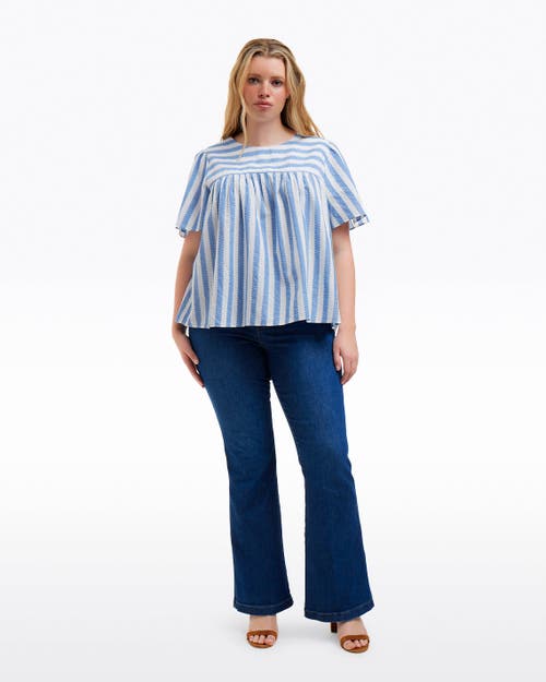 DRAPER JAMES DRAPER JAMES FLUTTER SLEEVE TOP