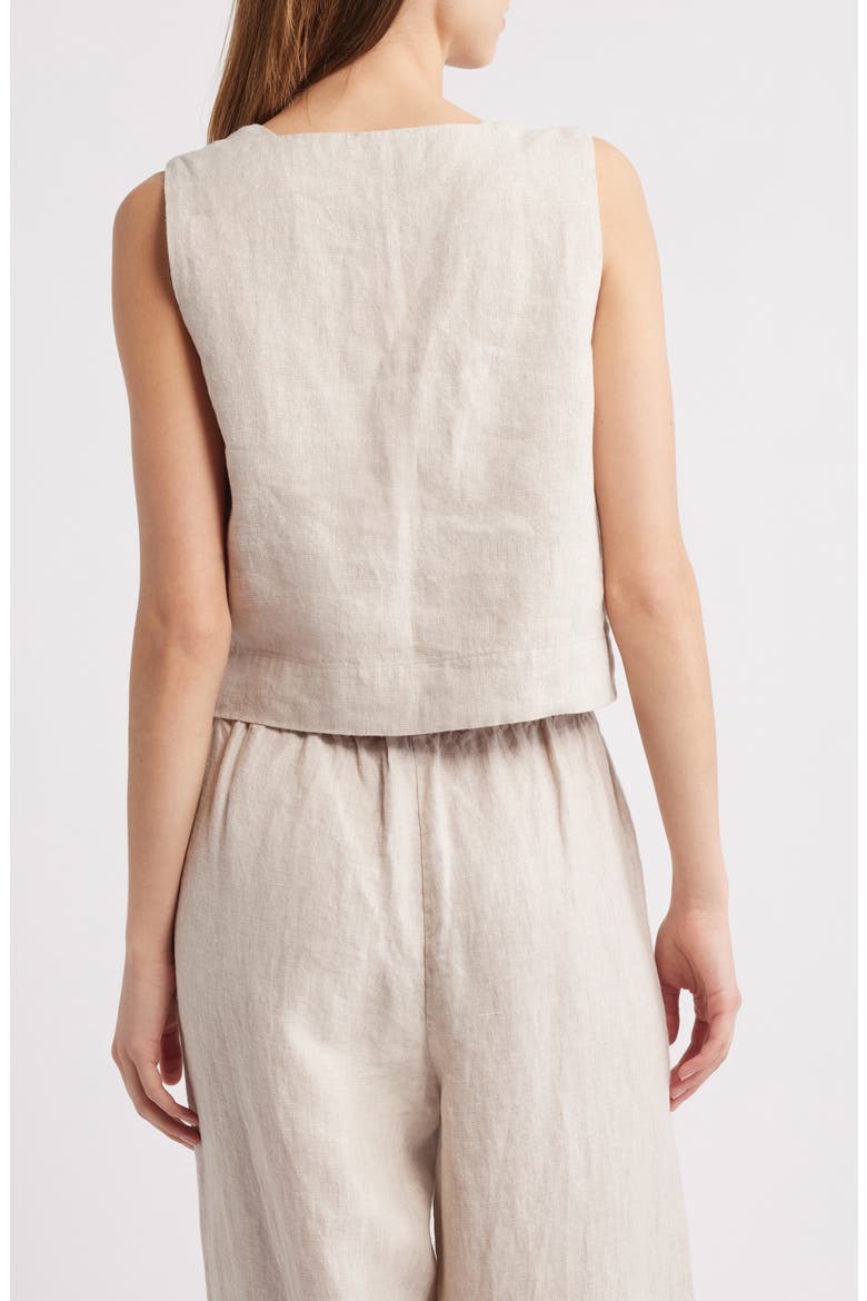 Akira Linen Crop Tank, Alternate, color, HEATHERED FLAX