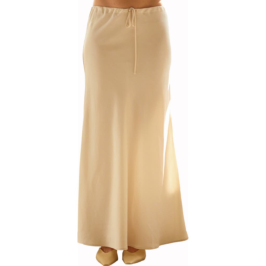 CRESCENT Bias Lyocell Maxi Skirt in Cream  product