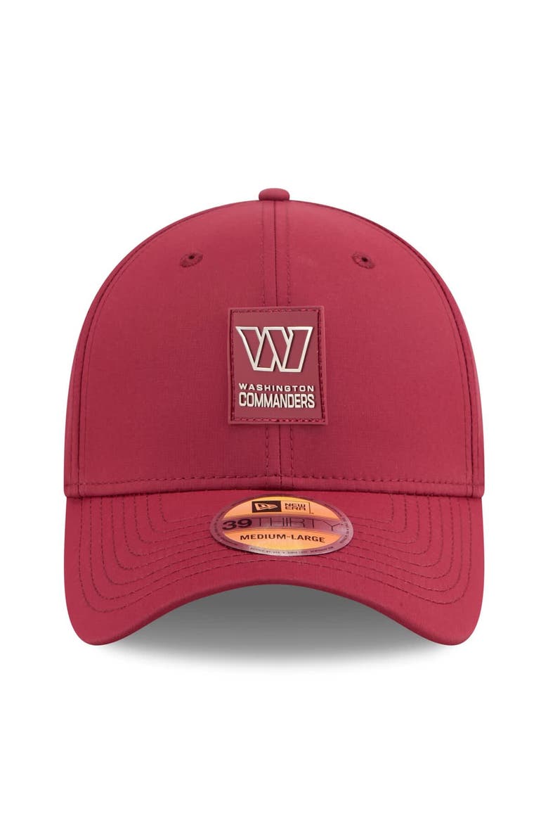 Men's New Era Burgundy Washington Commanders 2025 Sideline 39THIRTY Flex Hat, Alternate, color, Burgundy