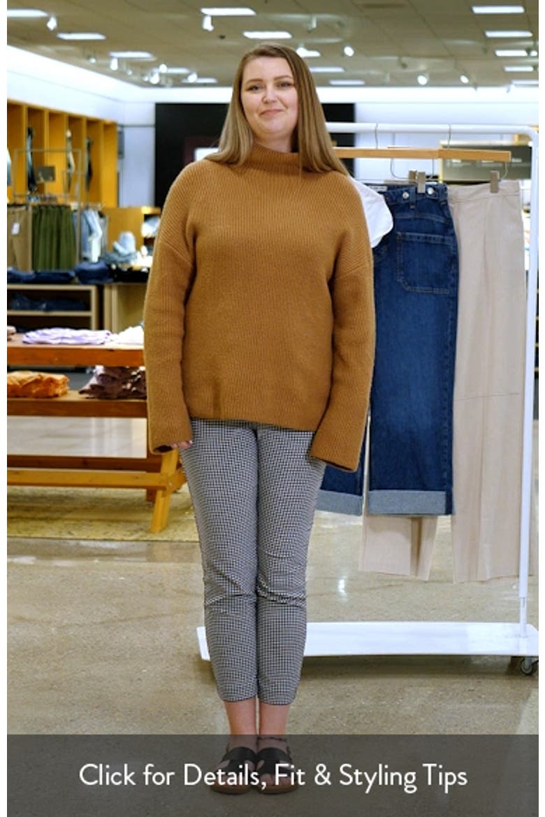 Relaxed Turtleneck Cotton Blend Sweater video