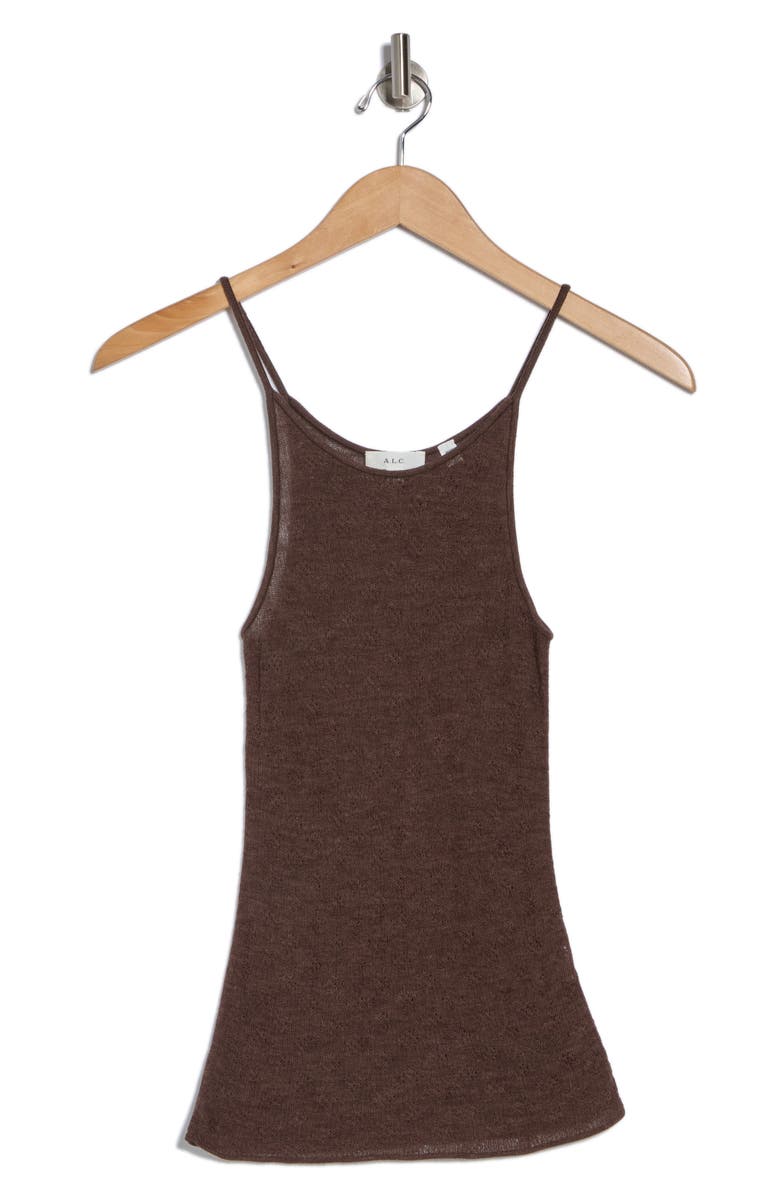A.L.C. Morgan Knit Tank Top, Alternate, color, Brown