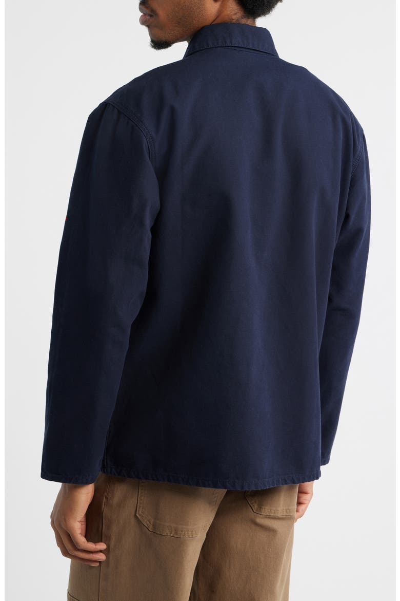Organic Cotton Button-Up Chore Coat, Alternate, color, DARK NAVY