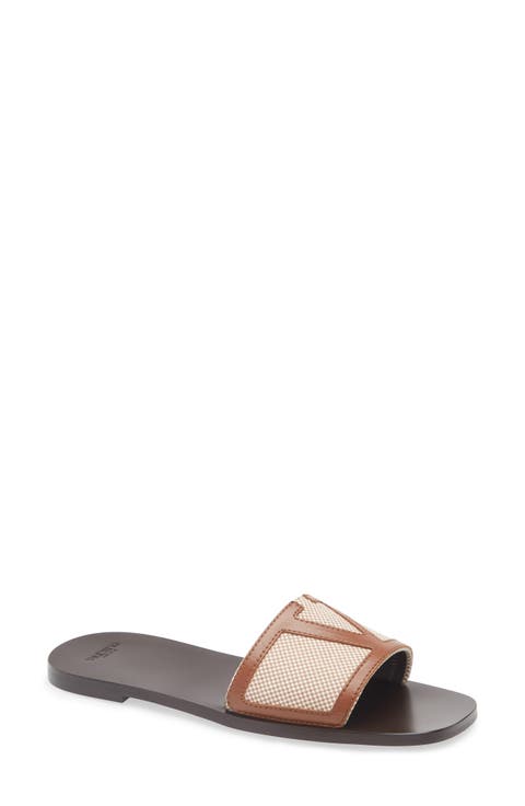 美品 VALENTINOスライドサンダル 42 ビックロゴ ヴァレンティノ メンズ サンダル VALENTINO ブランド ロゴ