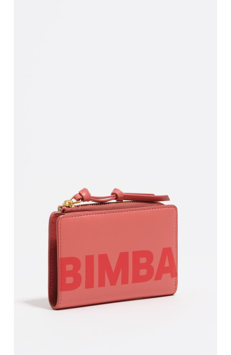 Bimba y Lola Leather Purse With Engraved Logo, Main, color, Chewing Gum Pink