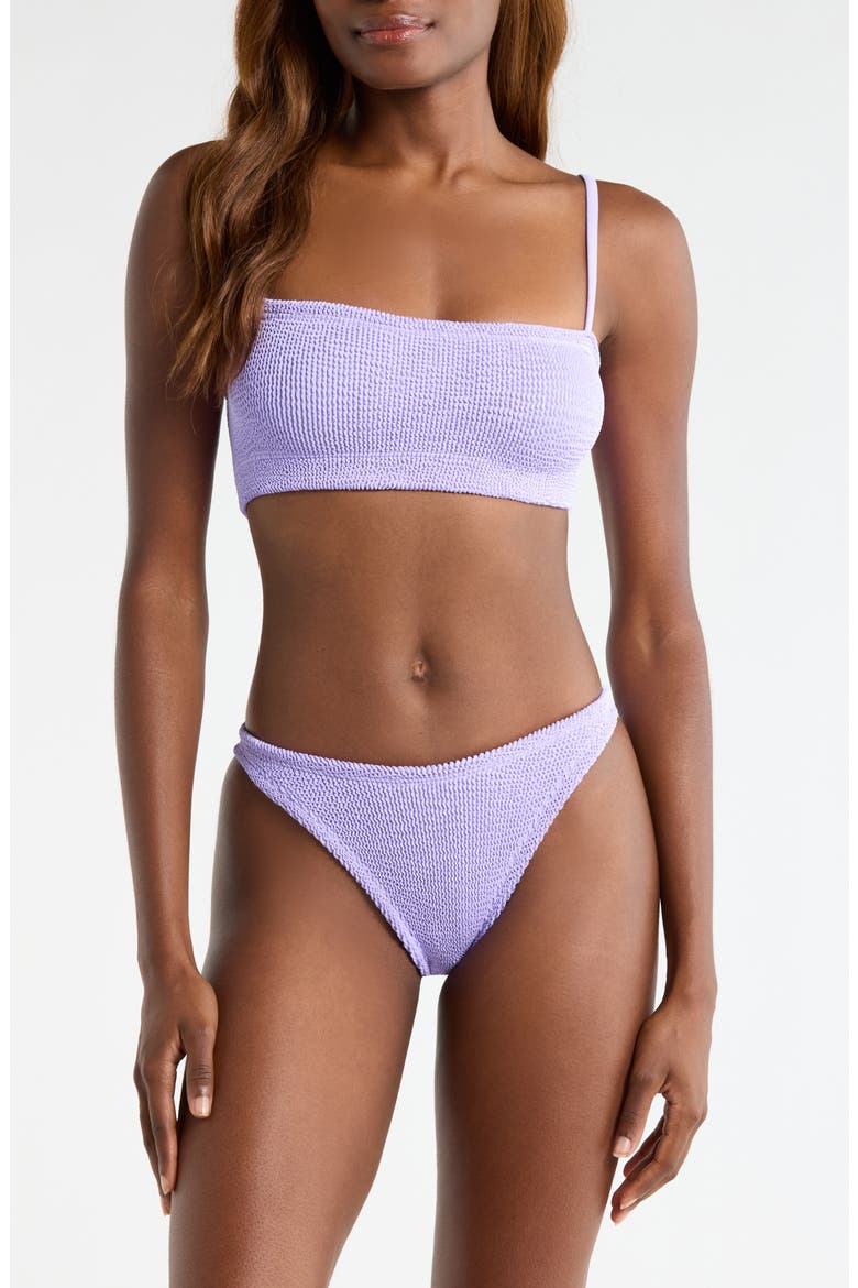 Gigi Crinkled Two-Piece Swimsuit, Main, color, LILAC