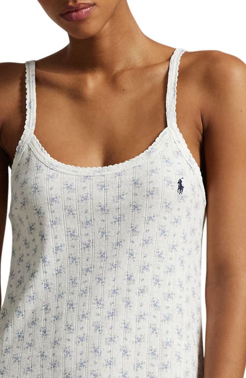 Polo Ralph Lauren Pointelle Cotton Chemise In Colby Floral