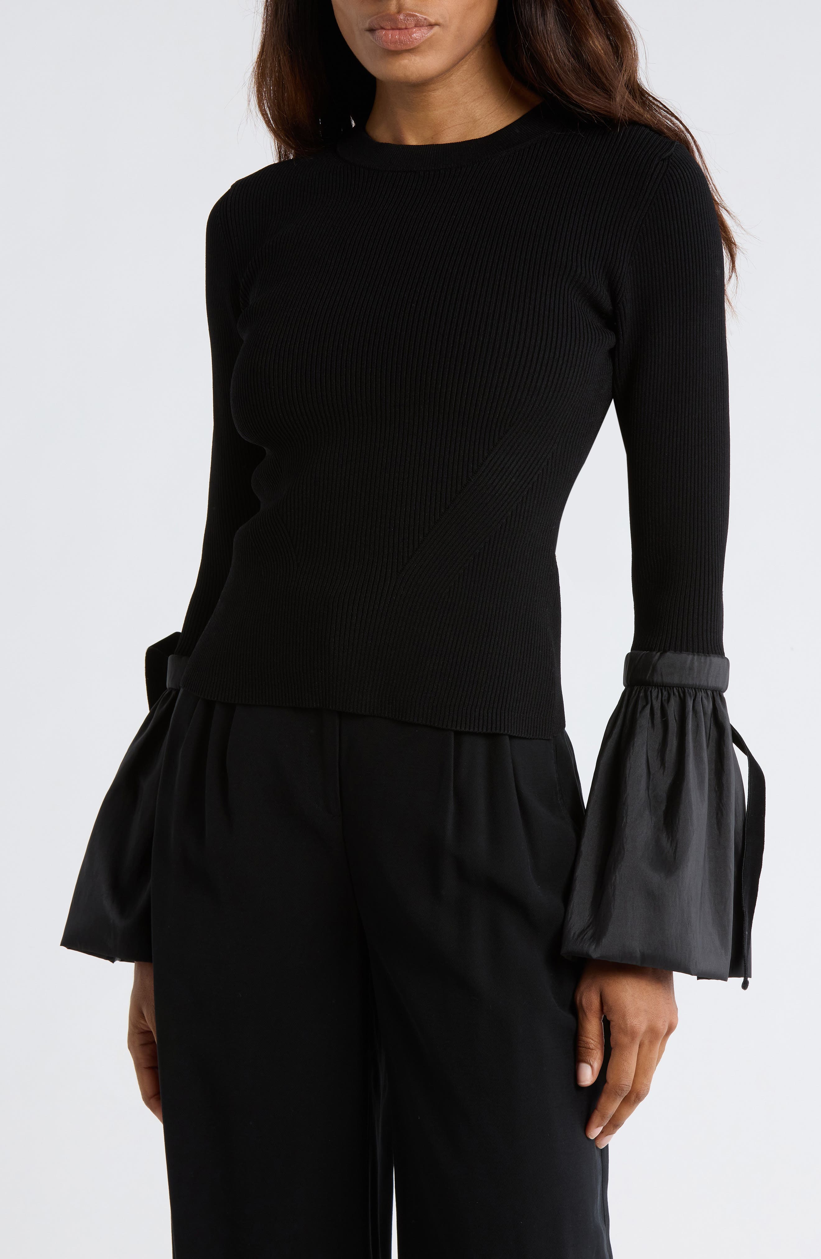 Simkhai Agata Trumpet Sleeve Top