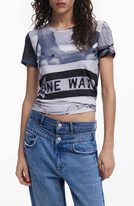 Desigual Abstract Cotton Graphic T-Shirt