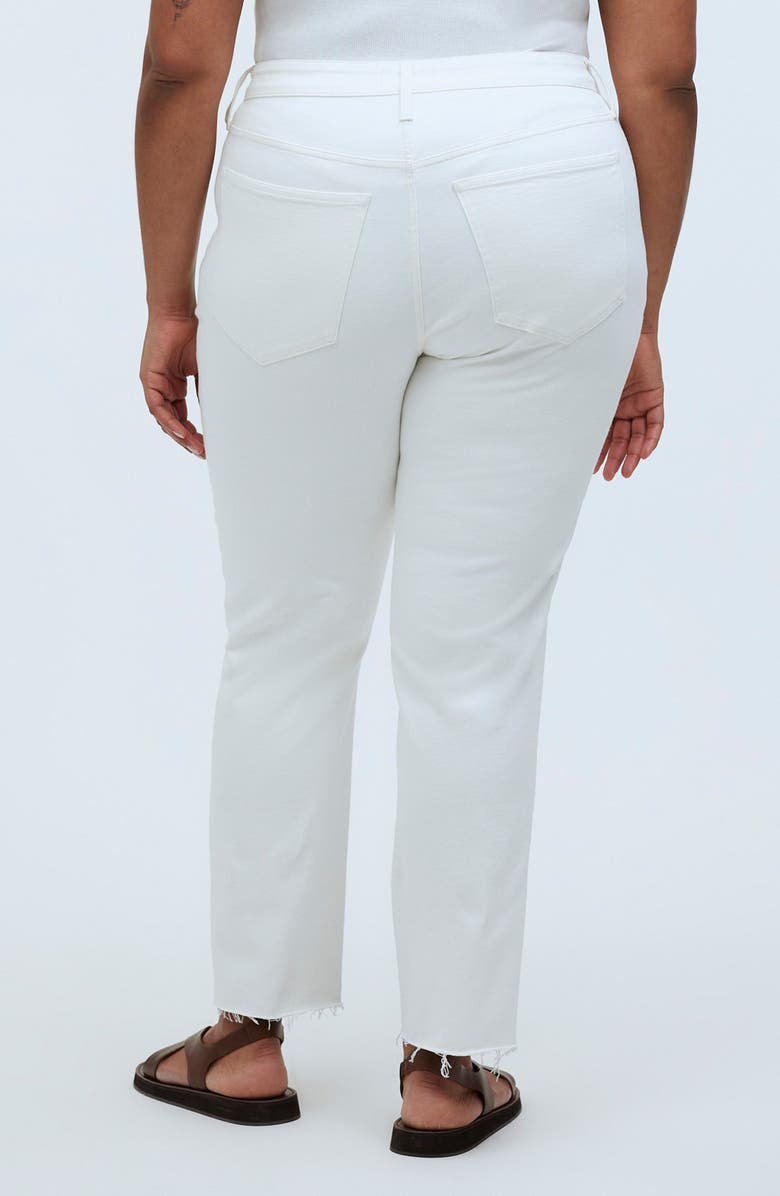 Madewell The Curvy Perfect Crop Jeans, Alternate, color, Tile White