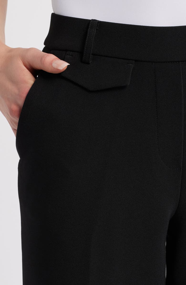 Anne Klein High Waist Wide Leg Pull-On Pants, Alternate, color, Anne Black