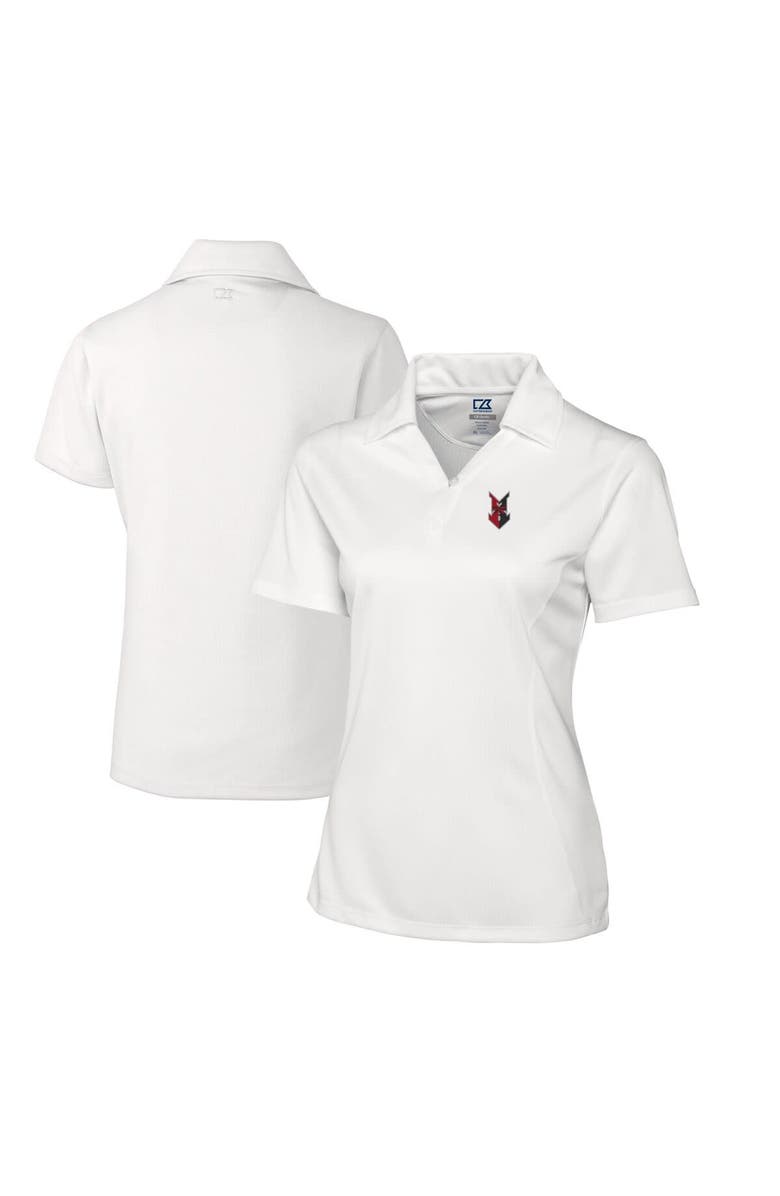 Cutter & Buck Women's Cutter & Buck  White Indianapolis Indians CB DryTec Genre Textured Solid Polo, Main, color, 