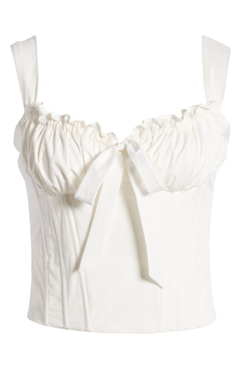 Mistress Rocks Cloud Cotton Corset Tank Top, Alternate, color, Cloud