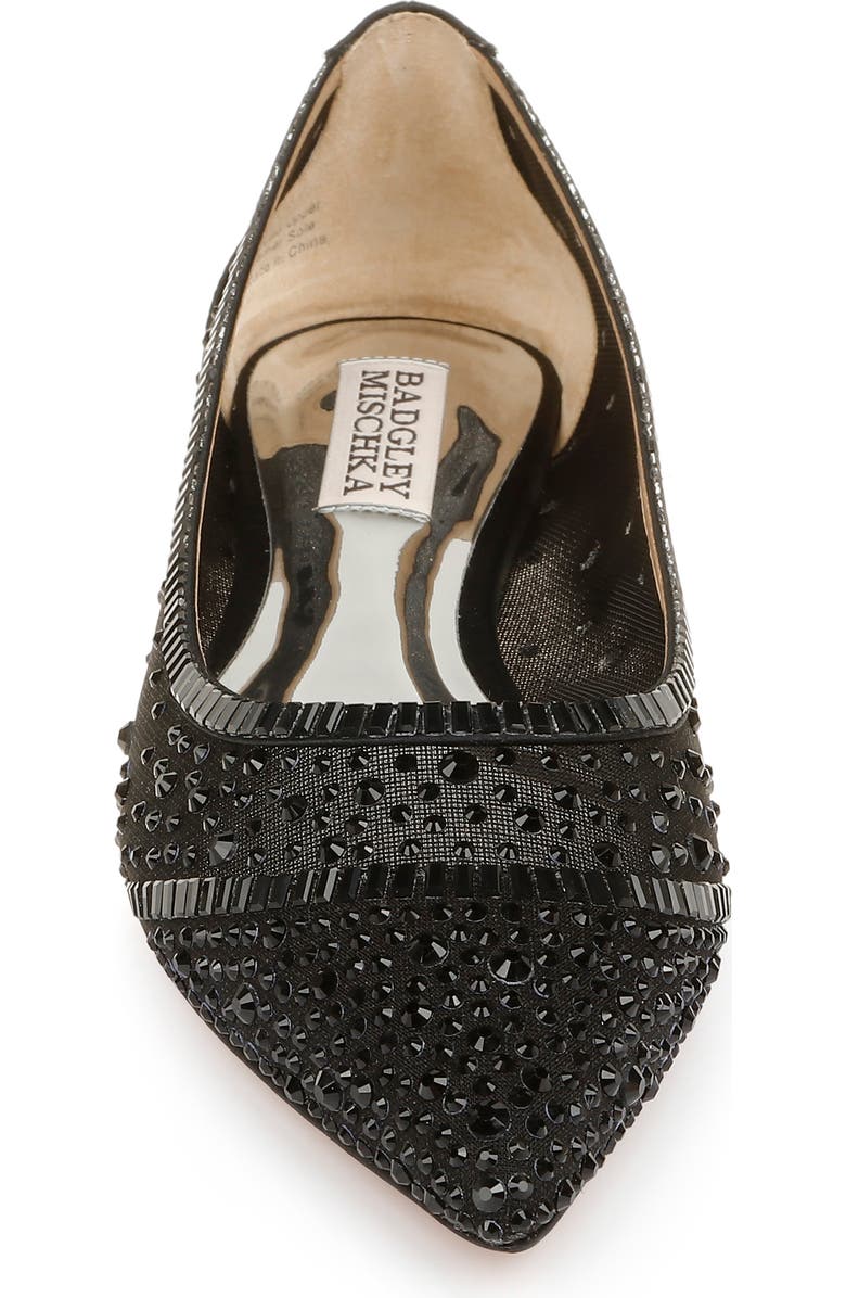 Badgley Mischka Collection Babette Pointed Toe Flat, Alternate, color,
