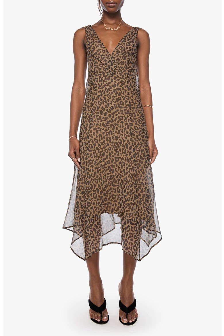 The Hanky Silk Dress, Main, color, CRYSTAL CLEAR
