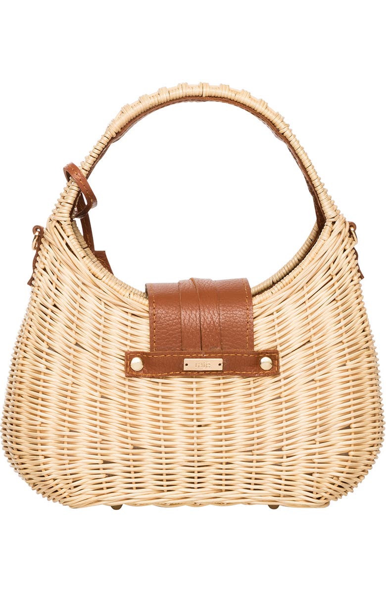 Rafe New York Mika Top Handle, Alternate, color, Natural / Cognac