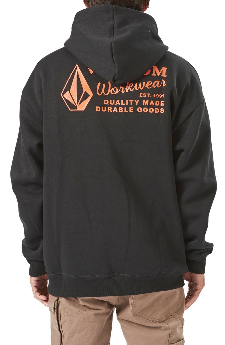 Volcom Workwear Logo Graphic Hoodie, Alternate, color, 