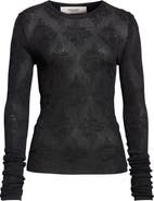 Golden Goose Floral Jacquard Crewneck Sweater