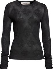 Golden Goose Floral Jacquard Crewneck Sweater